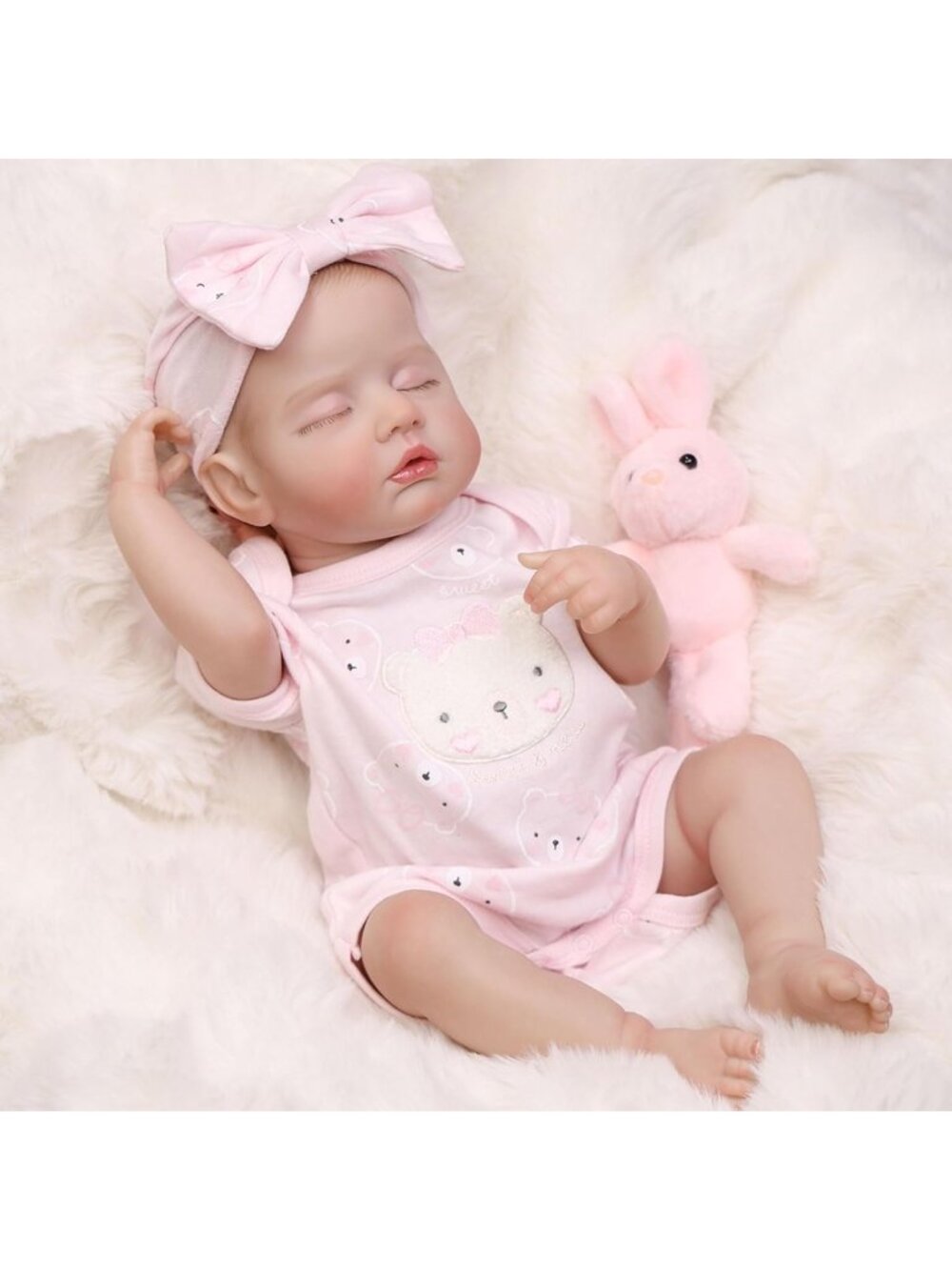 18in Realistic Sleeping Reborn Baby Doll Girl Real Life Newborn